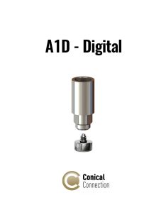   A1D - Digital Lab Analog for Digital 3D Model Printing for Conical Platform