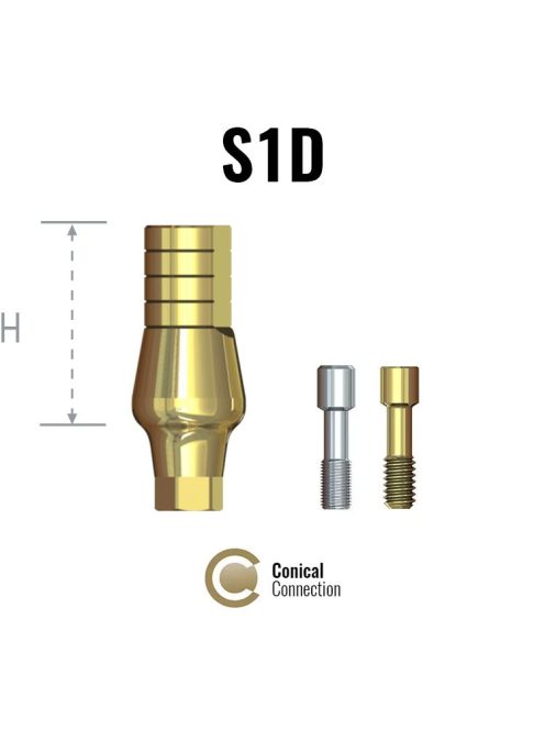 S1D Straight abutment - 9mm