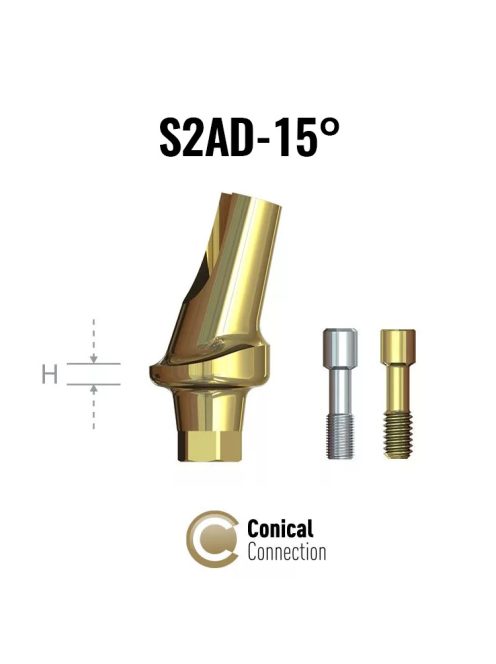 S2AD–15° Anatomic Angular Abutment - 4mm