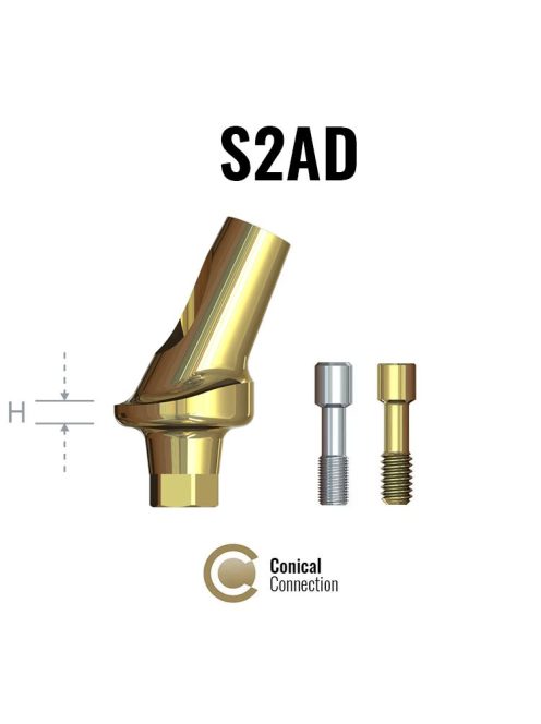 S2AD–25° Anatomic angular abutment - 4mm