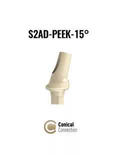S2AD-PEEK-15° Temporary angular abutment