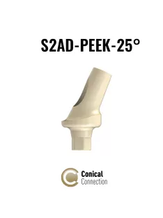 S2AD-PEEK-25° Temporary angular abutment