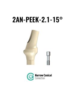   S2AN-PEEK-2.1-15°-1mm Temporary straight abutment for P7N implant